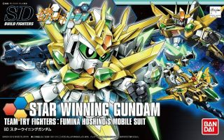 Gundam Build Fighters Try Sdbf 030 Star Winning Gundam Model Kit Usa Seller