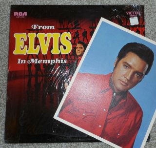 Elvis Presley From Elvis In Memphis Lp Nm 1969 Orig Rca Lsp - 4155,  Insert