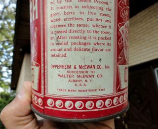 vintage ROYAL DUTCH Lipton’s COFFEE TIN Albany,  York NY 5