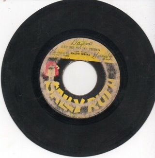 Rare Panama Soul Funk 45 Ralph Weeks - Let Me Do My Thing On Sally Ruth Hear