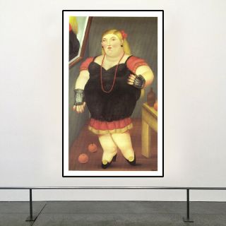 Fernando Botero “Woman Standing” 2010 HD Print on Art Fabric Wall Decor 2