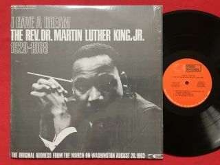 Dr Martin Luther King Jr I Have A Dream 1963 Speech Lp Creed 3201 Shrink