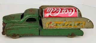 Vintage Buddy L Green Pressed Steel Sand & Gravel Dump Truck Toy 13 Inches Long 2