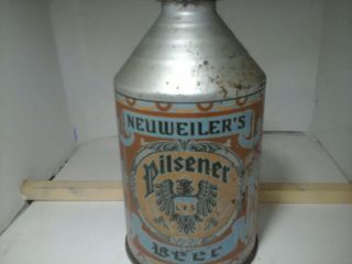 12oz crowntainer beer can ( (NEUWEILER ' S PILSNER BEER))  by Louis f. 7