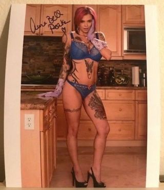 Anna Bell Peaks Sexy Porn Star - Model Signed Autographed Hot 8x10 Photo W/proof