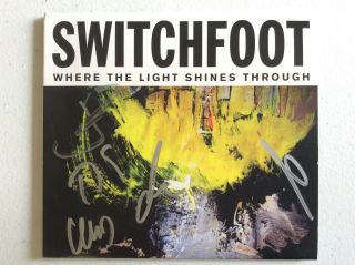 Rockers Switchfoot Autograph Signed Where The Light Shines Through Cd