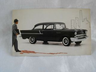 1957 Chevrolet One - Fifty Utility Sedan Advertising Postcard Nos B1p13