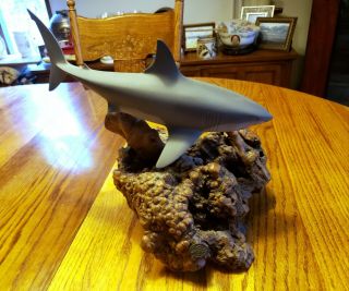 Great White Shark Statue John Perry 15in Long
