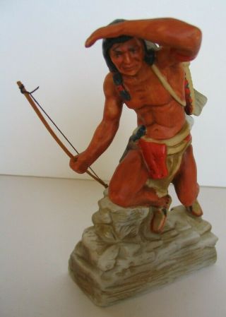 Lookout Indian With Bow 1977 Ski Country Mini Decanter,  Box