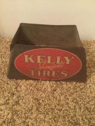 Very Rare Vintage Kelly Springfield Tires Display Rack Stand Seldom Seen Version