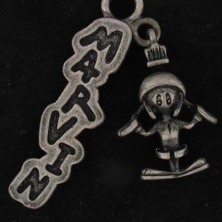 Charm Marvin The Martian Warner Bros Looney Tunes Wb Store Pewter Name 4061