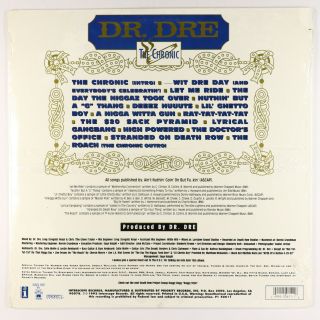 Dr.  Dre - The Chronic LP - Interscope/Death Row 2
