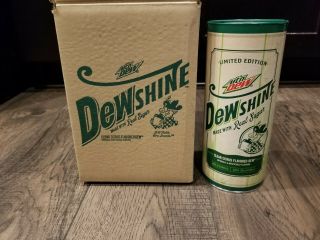 Mountain Dew Dewshine,  25 Oz,  Limited Edition Collectible Glass Jug