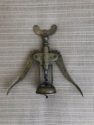 Vintage Brass Wine Opener Made In Italy 2