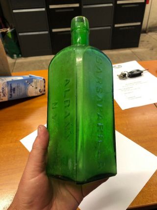 Lime Green Dr Townsends Sarsaparilla Bottle 2