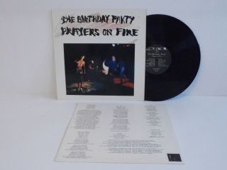 80s Indie Rock Cave The Birthday Party Prayers On Fire 1981 Uk Vinyl Lp Ex