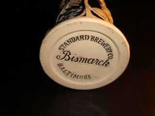 Circa 1910 Standard Brewing Bismarck LIDDED Stein,  Baltimore,  Maryland 2