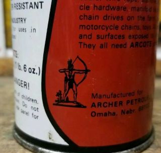 Vintage Archer Arcote Lubricant Oil Spray Can Penetrating Oil - Rare