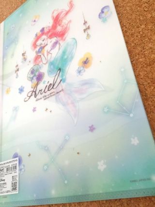 Disney Princess Little Mermaid Ariel Die Cut 5 Index A4 Clear Plastic Folder 5
