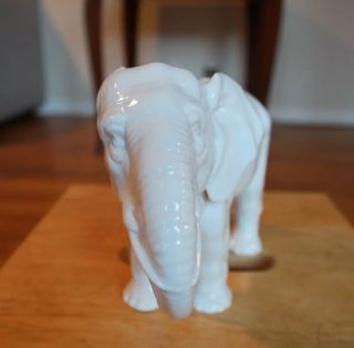Sitzendorf White Elephant Figurine Porcelain