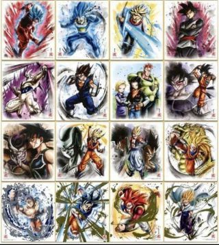Dragon Ball Shikishi Art 16 Kinds Full Complete Set