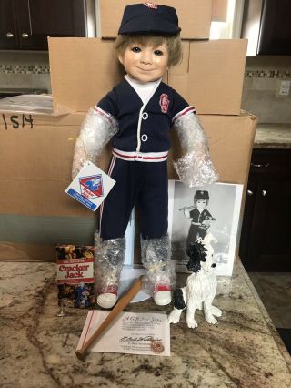 1996 Limited Edition Cracker Jack 16” Doll With Accesories Borden