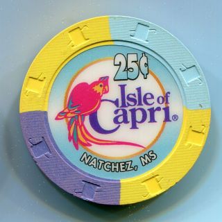 Fractional Chip 25¢ Isle Of Capri Casino Natchez Ms
