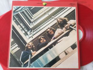 THE BEATLES Red Album 1962 - 1966 Apple Red Vinyl Double LP Record Released 1973 4