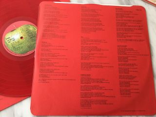 THE BEATLES Red Album 1962 - 1966 Apple Red Vinyl Double LP Record Released 1973 7
