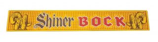 Shiner Bock Beer Bar Mat Runner Beer Coaster 23.  5 X 3.  5