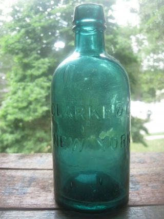 Scarce Iron Pontil Clarke & Co.  York Mineral Water
