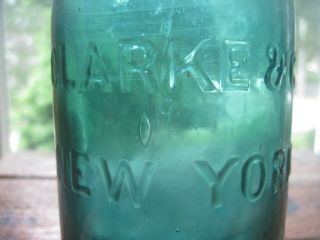 Scarce iron pontil CLARKE & CO.  YORK mineral water 3