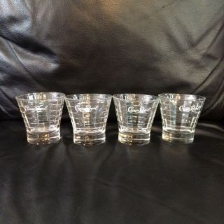 4 Crown Royal Canadian Whisky Low Ball Rocks Glasses Whiskey Glass