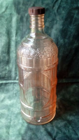 Vintage Carnival Glass Wine Bottle From The England Wine Company