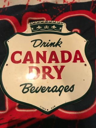 Rare Canada Dry Metal Sign