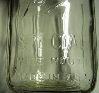 Vintage Ball Special Wide Mouth Mason Jar 1 Qt