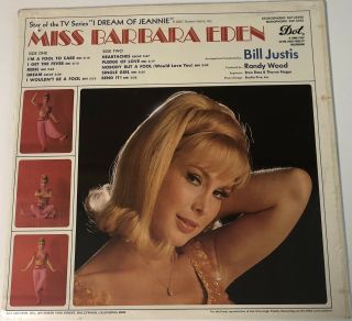 Barbara Eden LP TV Star I Dream Of Jeannie RARE SEXY COVER 2
