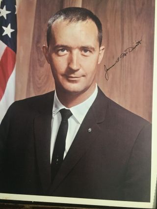James McDivitt Signed Photo And Biography (1964) NASA Astronaut 2