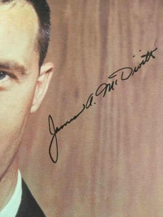 James McDivitt Signed Photo And Biography (1964) NASA Astronaut 3