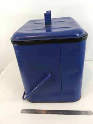 Vintage 50s Metal Lined Swing Handle Removable Lid Bottle Openr Insulated Cooler 5