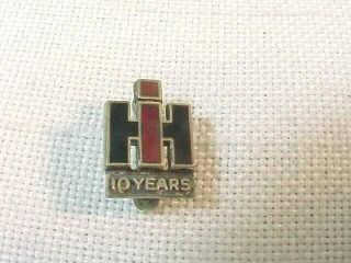 Vintage International Harvester Ih Employee 10 Years Of Service Sterling Pin