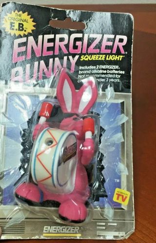 Vintage Energizer Bunny Squeeze Light Drum Nip 1990,  1991