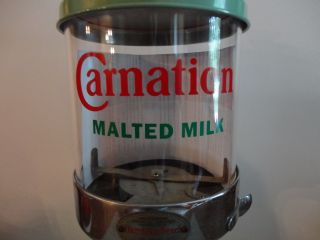 Malt Dispenser Model 20 Replacement Glass Only - Carnation Logo Label