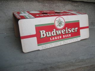Vintage Budweiser 12 Oz Can Cardboard Carton