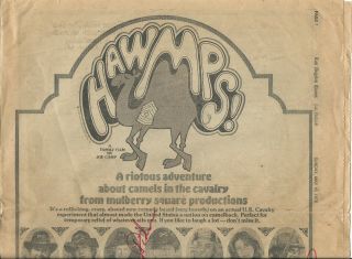 Hawmps & Vintage 1976 Signed L.  A.  Times Ad By Slim Pickens,  Elam Others