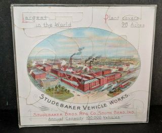 1890s Studebaker Vehicle Jigsaw Puzzle,  Two Sided