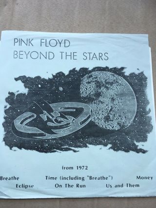 Pink Floyd Beyond The Stars Lp Live In Concert 1972 Roger Waters