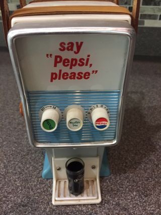 Rare Vintage Pepsi Cola Soda Fountain Dispenser Machine Transistor Radio