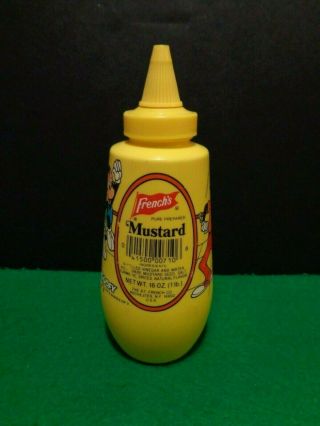 Vintage 1983 Frenchs Mustard Disney Sport Goofy Plastic Mustard Container 2