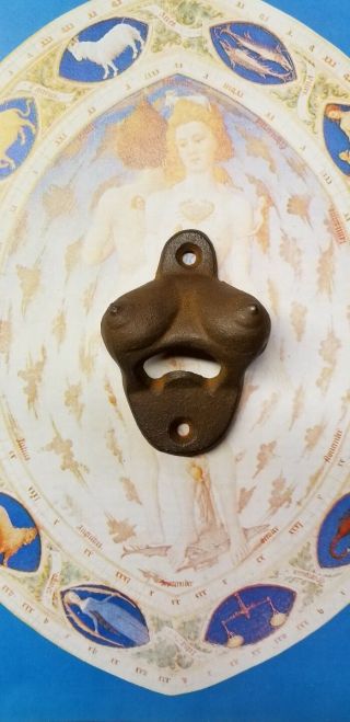 Antique Boob Nude Naughty Kinky Bottle Opener Mens Mancave Bar Gift Tool Garage
